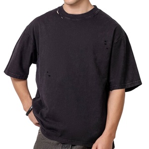 เสื้อยืดคอกลมทรงหลวม ผ้าไหม/ผ้าฝ้าย ซักง่าย ดีไซน์ไหล่ตก น้ำหนักเบา เหมาะสำหรับฤดูร้อน แขนสั้น สีพื้น แห้งเร็ว - Product Image 5