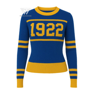 Griego Sigma Gamma Rho Sorority Ropa Listo para enviar Cuello redondo Jersey Suéter College Cardigan - Product Image 1