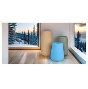 Maceta Grande Rústica de FRP VOLEE, Macetero Clásico Ecológico para Decoración del Hogar, Interior y Exterior, Flores Artificiales - Product Image 1