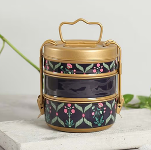 Durable double-layer <b>large</b> capacity bento <b>box</b>, available in vibrant colors, ideal for modern meal preperations at wholesale rate - Product Image 2