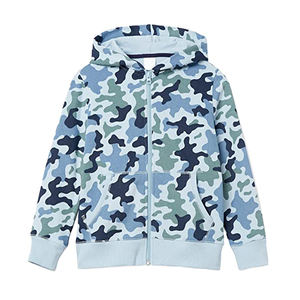 Factory Made Wholesale Camo Style <b>Zip</b>-<b>up</b> Hoodie For <b>Men's</b> High Quality Customized Design Cotton Fleece Hoodies <b>Tops</b> For <b>Men's</b> - Product Image 3
