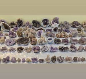 Fleur Améthyste Naturel Violet Géode spécimen De l'Inde Beaucoup De Disponible Dans Mon Stock - Product Image 1