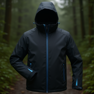 Veste softshell Uranos Winter en noir/bleu ELYSEE, imperméable - Product Image 3