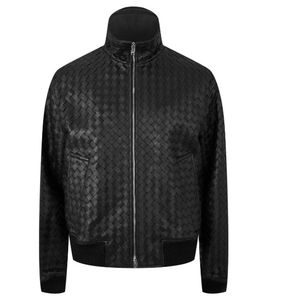 2025 Fitted Leather Men's Leather Jacket <b>Black</b> <b>Top</b> Quality Fashion Pu Jacket Men Custom Design Men Leather Jacket OEM Service - Product Image 1