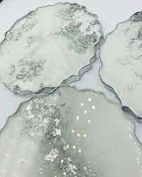 Dessous de verre en résine forme ronde dernière conception meilleure qualité cuisine et tasse à eau de table Dessous de verre en résine à faible coût - Product Image 3