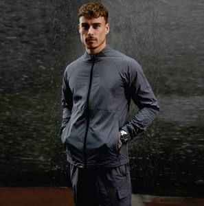 Fully Customized 85% Polyamide 15% Elastane Graphite Full Zip Cuffs Graphite Mens Utility Woven Bomber - Product Image 6