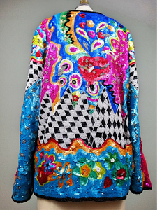 Vestes perlées décontractées pour femmes en été bord libre respirant durable paillettes décor longue longueur tissu mince pour l'automne - Product Image 5