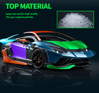 Film de protection de peinture coloré Prelatek en TPU aluminium satiné argenté, sans résidus de colle et résistant aux UV, films de protection de peinture pour voitures