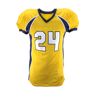 Uniforme de fútbol americano de manga corta de talla grande con nombre y número de equipo transpirable disponible en diferentes colores 2025 - Product Image 2