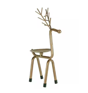 Lujoso portavelas de renos, productos decorativos de Navidad, superventas, objetos navideños de Metal de alta calidad, candelabros - Product Image 6