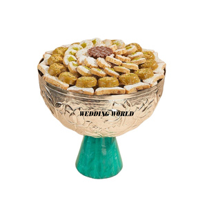 Bol à chocolat martelé en or, qualité exceptionnelle, fait à la main, bol à bonbons classique, élégant, nouveau bol à chocolat design - Product Image 2