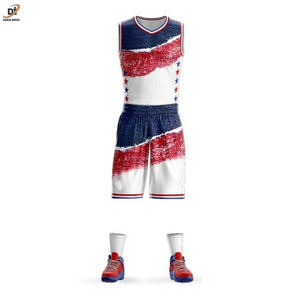 Uniforme de baloncesto de poliéster 100% de la mejor calidad, con nuevo diseño hecho a medida, opciones de talla grande, característica transpirable disponible - Product Image 2