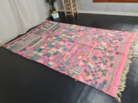 Boujaad Tapis Marocain Pour Salon Tapis Personnalisé Taille Rose Abstrait Tapis Bohème De Laine De Haute Qualité Au Meilleur Prix