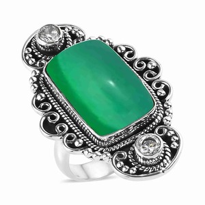 Wholesale Supply Handmade Sterling Silver <b>Ring</b> Handcrafted Floral Design for Spring or Weddings and Anniversaries at Best Price - Product Image 4