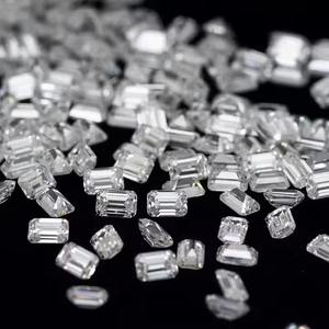 Excellente coupe naturelle blanc émeraude coupe diamant pierre lâche 0.10CT à 0.75CT VVS2 pour bijoux bague pendentif conception - Product Image 1