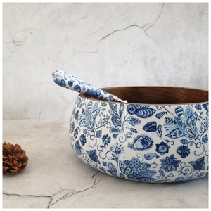 Ensaladera de Madera Ecológica Hecha a Mano con Acabado Esmaltado Pulido, Apta para Lavavajillas, Personalizable para Espacios de Comedor Contemporáneos - Product Image 1