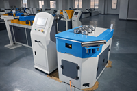 Machine de pliage de profilés en aluminium CNC avec moteur et pompe pour l'automobile, le CVC, les meubles et les douches - Contrôlée par PLC, automatique