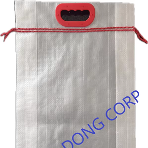 Sacs tissés en PP laminé BOPP d'usine du Vietnam poignée de taille personnalisée excellente pour les sacs en plastique de qualité d'exportation de nourriture d'alimentation de riz - Product Image 1