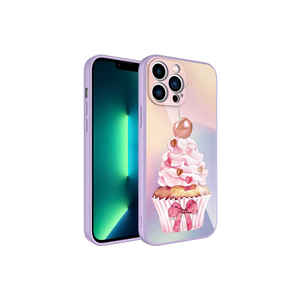 Funda de Silicona Rígida con Patrón Epóxico de Lujo Netzy para iPhone 12 Pro, Protección de Cámara Antihuellas, INS 14 Plus Max - Product Image 1