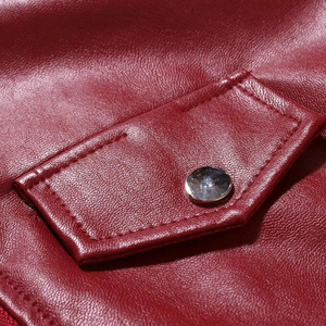 Fitted Men's Leather Fashion <b>Jacket</b>-<b>Waterproof</b> Windproof Eco-Friendly Breathable High Street Style Front Logo Winter <b>Jacket</b> - Product Image 6