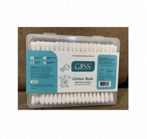 200 pièces de cotons-tiges double tête pour le nettoyage des oreilles, en coton naturel écologique, jetables, conditionnés en pot plastique, à bas prix - Product Image 3