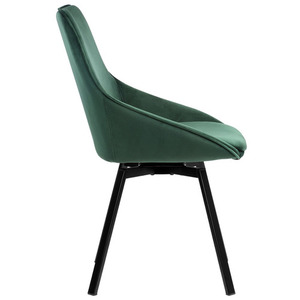 Sillas de tela verde de diseño minimalista nórdico moderno para sala de estar, sillas de comedor para el hogar de alta calidad - Product Image 2