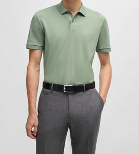 Camiseta Polo de Golf de manga corta ligera, camisetas Polo transpirables de alta calidad, camiseta con cierres de botones negros regulares sólidos - Product Image 3