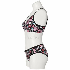 Accessoires intimes imprimés en tissu polyester et élasthanne, doux, respirant, pour soins personnels, usage quotidien, vente en gros, exportation - Product Image 2