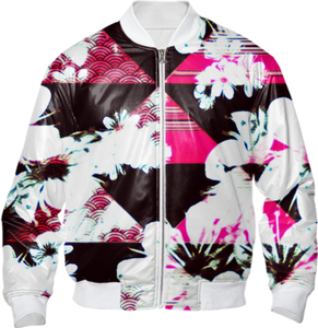 High Quality Sublimation Polyester Satin Canvas Custom Logo Thick Winter Bomber <b>Jacket</b> Zipper Wholesale High Street <b>Waterproof</b> - Product Image 5