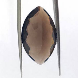 2 piezas de cuarzo ahumado natural 25x15mm Marquise Checker Cut 41,2 Cts Iroc Sales Piedra preciosa de topacio ahumado de alta calidad US $26 - Product Image 4