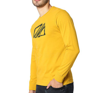 T-shirt uni de haute qualité à séchage rapide à manches longues T-shirt à coupe régulière 180 grammes T-shirt vierge pour hommes - Product Image 2