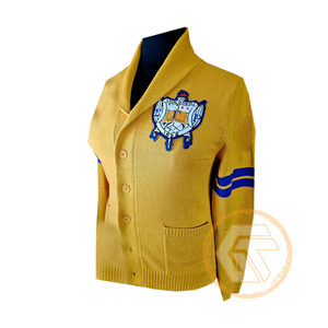 Customized Sigma Gamma Rho Acrylic Embroidered Appliques Button Front Winter Sorority High Quality Greek <b>Cardigan</b> <b>Women</b> Casual - Product Image 1