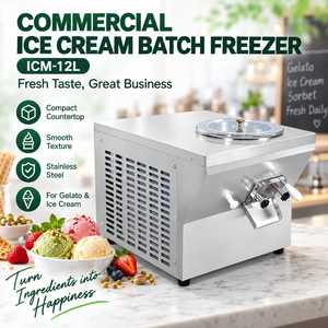 Congélateur à Gelato de Comptoir Kolice ICM-12L, Machine à Crème Glacée Dure 12-16L, Cylindre 4.3L, Congélation Rapide, 110V 220V - Product Image 1