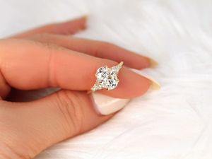 Natural Moissanite Gemstone With 14k Yellow Gold Solid Spicily Made for Women and Girl and Beautiful Bride Jewelry With Zircon - Product Image 3