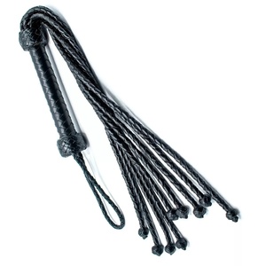 JEXMOO Fouets en cuir faits main personnalisés, outils artisanaux, noir, nouvelle arrivée, 2 ensembles d'équipements de bondage pour adultes, international - Product Image 1