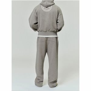 เสื้อฮู้ดสวมหัวผ้าฝ้ายอินทรีย์สำหรับผู้ชาย, เสื้อมีฮู้ดแบบสวมหัวทรงโอเวอร์ไซส์ไซส์ใหญ่พิเศษปักลูกปัดยาว XL 100% - Product Image 2