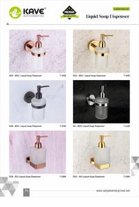 Stainless Steel Gold PVD Double <b>Liquid</b> <b>Soap</b> Dispenser Luxury Bathroom Kitchen Wall Mounted <b>Soap</b> Dispenser Modern Design Durable - Product Image 2