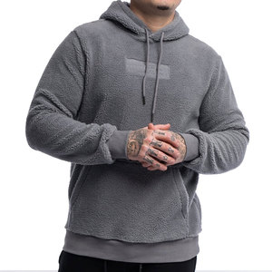 Pull-over en polyester/coton de qualité supérieure pour hommes Surdimensionné Solide Écologique Respirant Street Wear Sweats à capuche à la mode Facile - Product Image 5