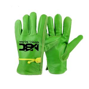 Gants de travail en cuir jaune pour hommes de taille XL Logo personnalisé Mécanicien industriel Sécurité du jardin pour le soudage à l'extérieur - Product Image 4