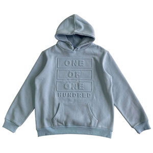 เสื้อฮู้ดดี้ ODM รุ่นใหม่ปี 2025 สำหรับผู้ชาย สไตล์สตรีทแวร์ลำลอง ปรับขนาดได้ ดีไซน์ลายนูนแบบกำหนดเอง ผลิตจากผ้าฝ้ายฟลีซ 100% น้ำหนักเบา เหมาะสำหรับฤดูหนาว - Product Image 1