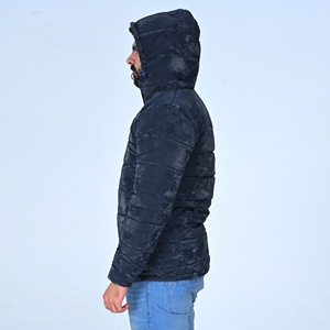 Kent Trading Company <b>Thick</b> Polyester Puffer Jacket Men <b>Winter</b> Hooded Zipper Warm Windproof Water Resistant Casual <b>Coat</b> Regular - Product Image 2