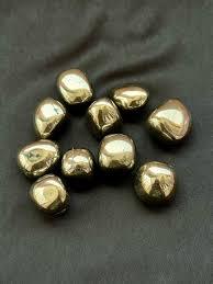 Vente en gros de pyrite naturelle sculptée pierres dégringolées polies cristaux d'amour de guérison pour la décoration Feng Shui Reiki et la méditation - Product Image 5