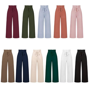 Vêtements pour femmes conception personnalisée de pantalons décontractés colorés à la mode pantalon ample de bureau pour femme pantalon cargo pour femmes - Product Image 4