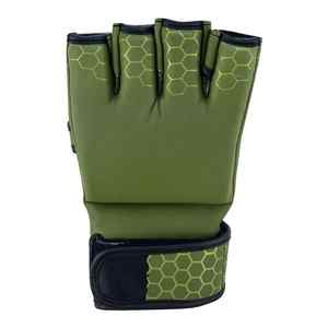 Solid Color Half-Finger Leather <b>Gloves</b> for <b>Boxing</b> <b>and</b> MMA Custom Logo <b>Martial</b> <b>Arts</b> Wear - Product Image 4