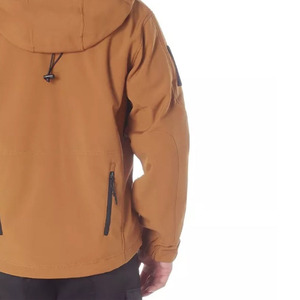 High Quality Custom <b>Men's</b> Lightweight Softshell Windbreaker <b>Jacket</b> with Hood Street Style for Winter Running <b>Travel</b> Hiking - Product Image 6