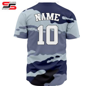 Camiseta de Béisbol con Cuello en V y 2 Botones Delanteros, Diseño Personalizado con Tela de Alto Rendimiento Sublimada, Transpirable y Duradera - Product Image 6