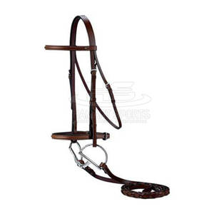 Nouvelle arrivée de bride rembourrée en cuir de bonne qualité avec bride de cheval cousue de fabricant de conception - Product Image 5