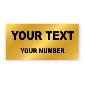 Vente en gros Fournisseur Laiton Hôtel Porte Nom Alphabet Lettre a exportateur Plaque Murale Polie pour Maison - Product Image 3