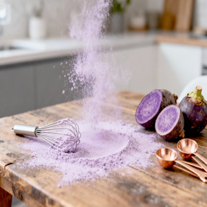 Polvo de Ube Premium Liofilizado |   Ingrediente de Ñame Morado de Grado Alimenticio |   Marca Privada OEM, Empaque de 25 kg - Product Image 5