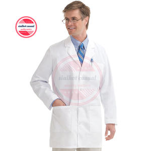 Manteau de laboratoire en coton Polyester pour homme | Veste de laboratoire d'hôpital clinique de haute qualité pour homme, Logo personnalisé d'infirmière de médecin - Product Image 1